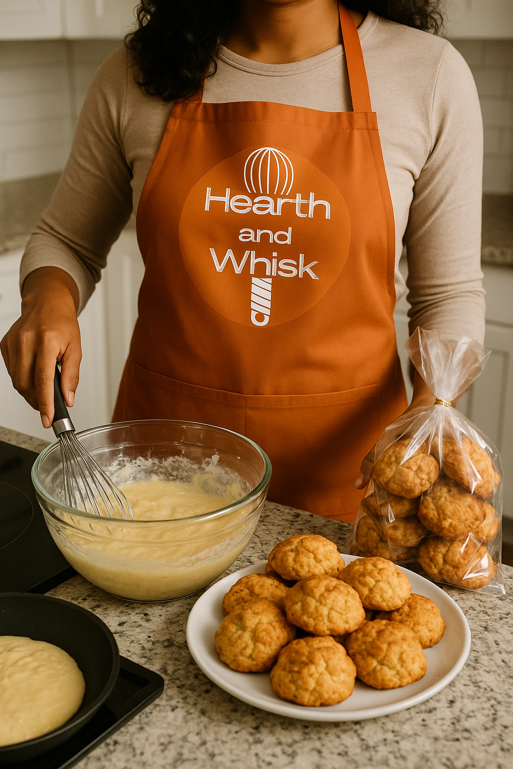 Hearth and Whisk - Fresh scones being prepared