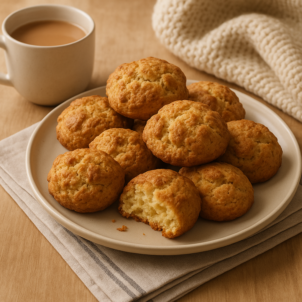 Freshly baked artisan scones